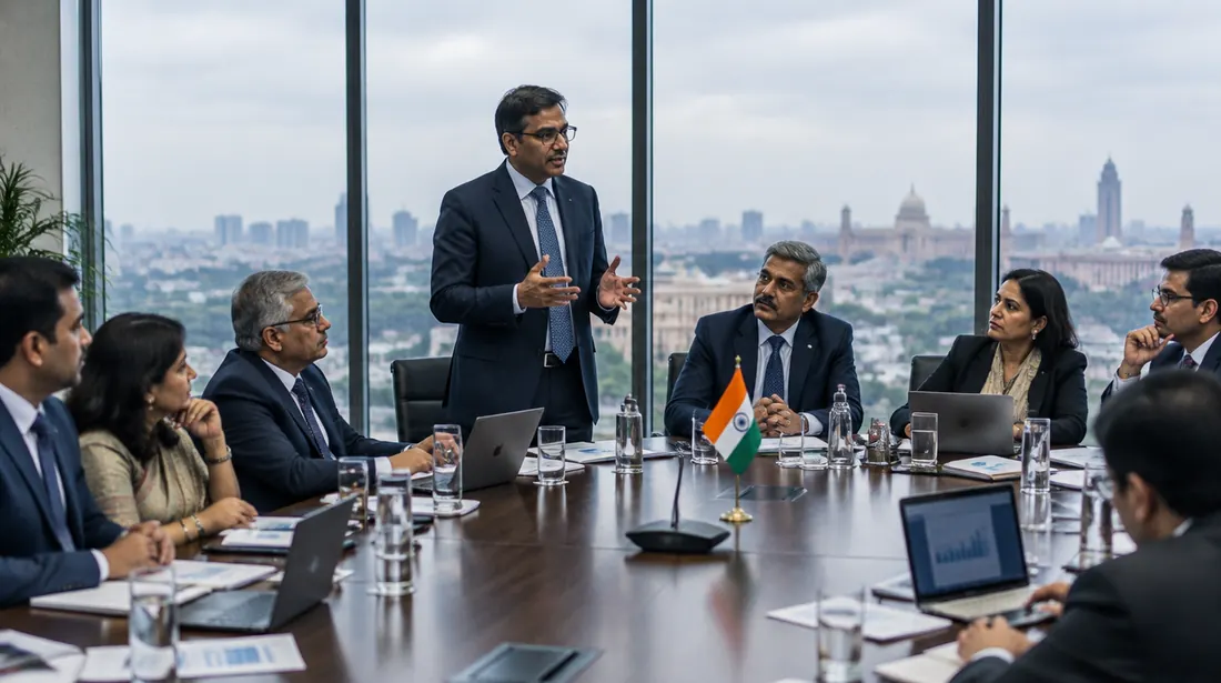 AI-generated illustration for: India’s AI safety push turns sovereign: no US-pact photocopy, binding rules for banks and hospitals